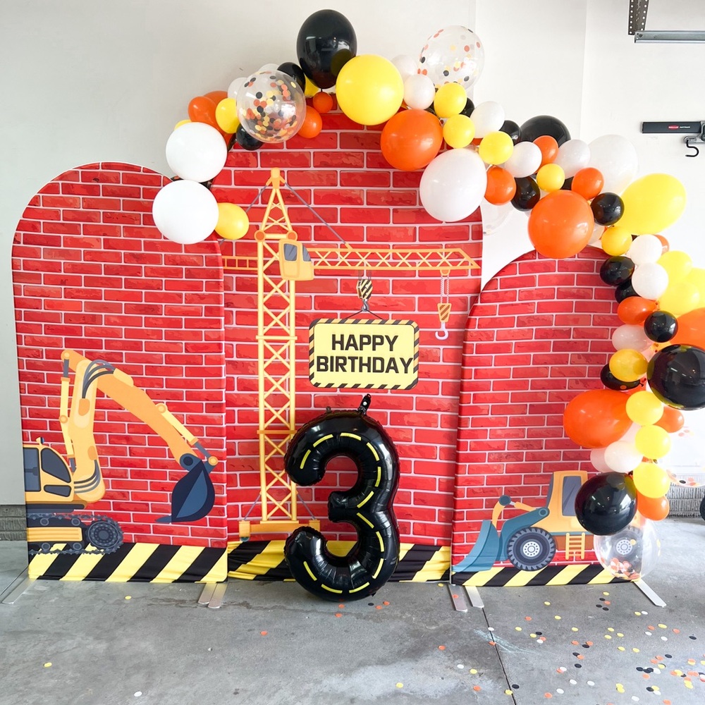 Construction Party Arch Covers